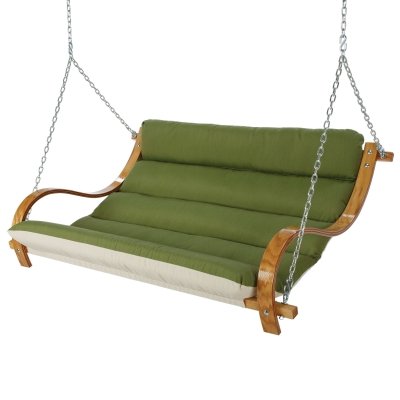 Deluxe Cushioned Double Porch Swing by Hatteras Hammocks